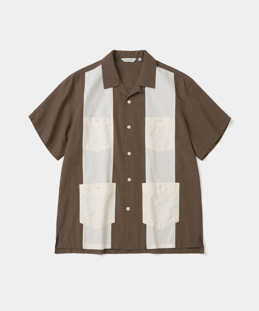 UNIFORM BRIDGE Cuban S/S Shirt Brown