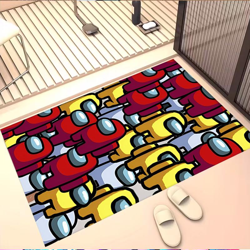 Among Us Print Rug, Washable Floor Carpet, For Entryway Dorm Laundry Room Office Study, Home Decor Birthday Christmas Gift