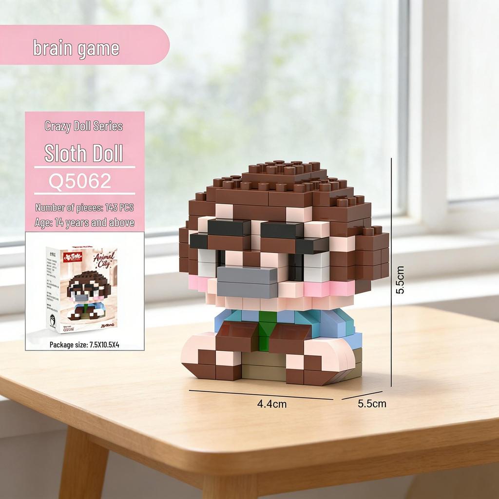 Cartoon Animal Figurines: Compatible with Building Blocks - Children's Toy Blind Box, Perfect Festival Gift