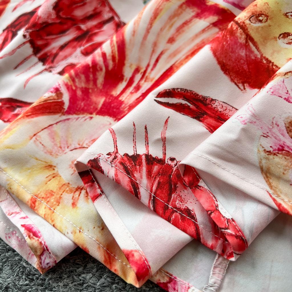 Summer Women Elegant Print Spaghetti Strap Long Maxi Party Dresses with Belt