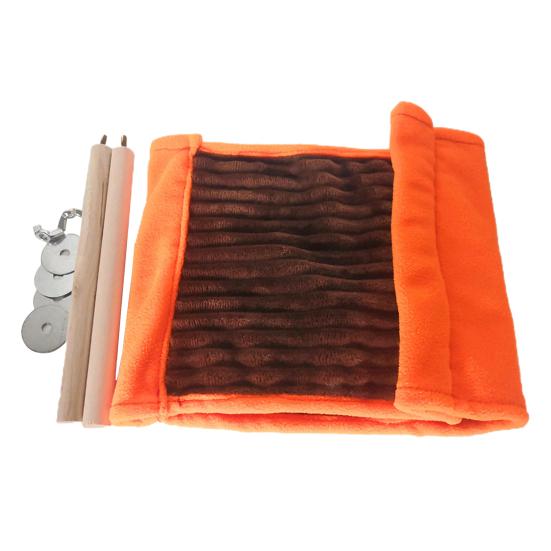 Гамак для хомяка, двухслойный, подвесной, устойчивый к укусам, удобный, мягкий на ощупь, сохраняет тепло, большое пространство