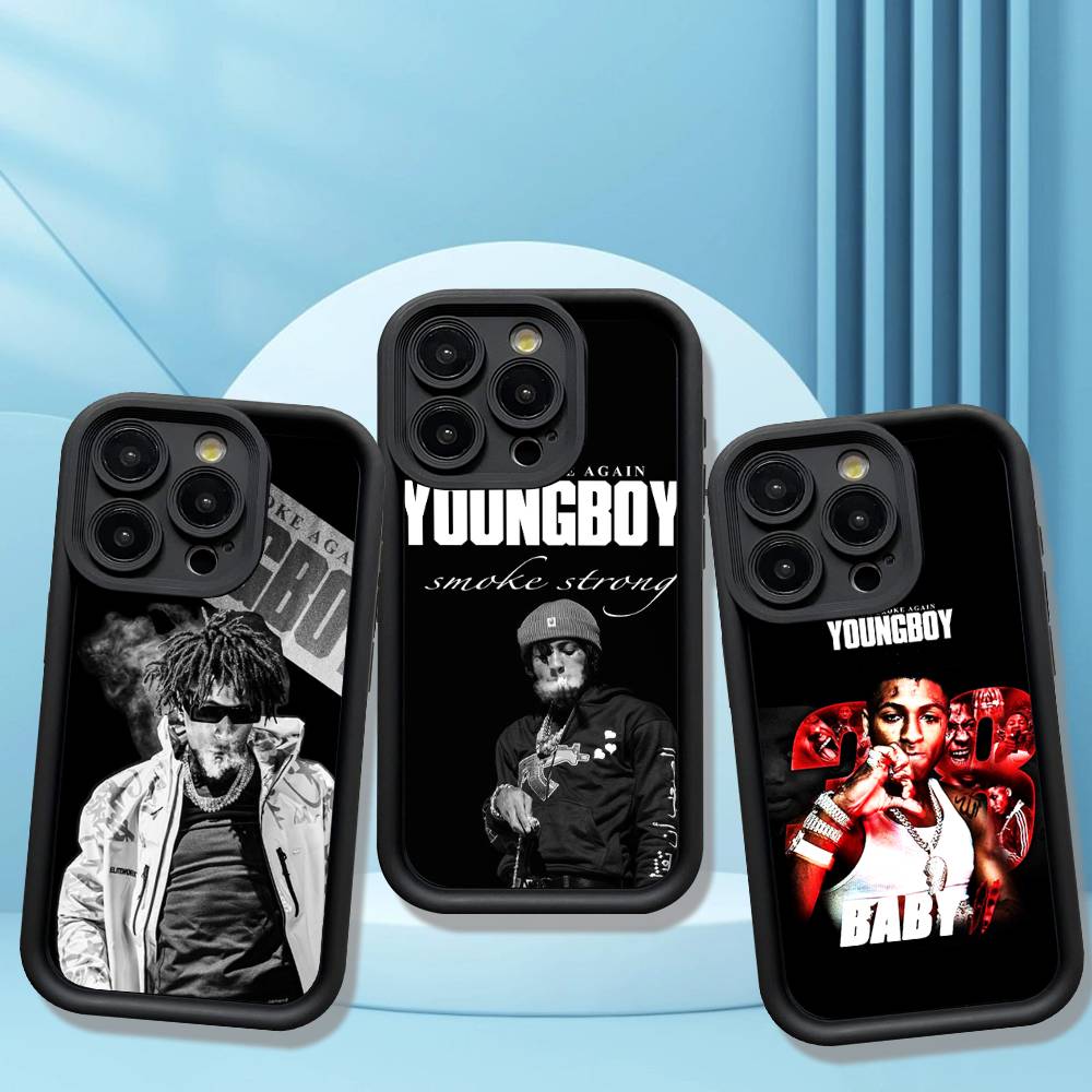 Чехол для телефона Youngboy Never Broke Again для iPhone 17 16 15 14 13 12 11 Pro Max Plus Mini Счастливым рисунком
