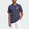 Adidas Originals Nice Graphic Tee with Letter Logo Print Men Tops Legend-Ink-Blue IR7591