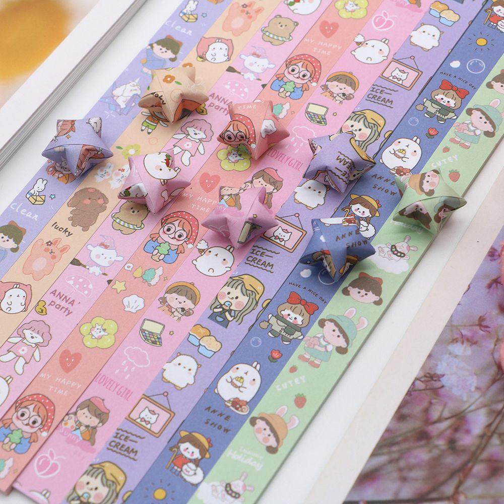 Искусство Ремесла Простой Узор Космическая Звезда Оригами Небо Звезды Бумага Бумажная Полоска Оригами Бумага