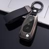 Кожаный чехол-брелок для автомобильного ключа для Ford Ranger C-Max S-Max Focus Galaxy Mondeo Transit Tourneo Custom Держатель для ключей автомобиля Брелок