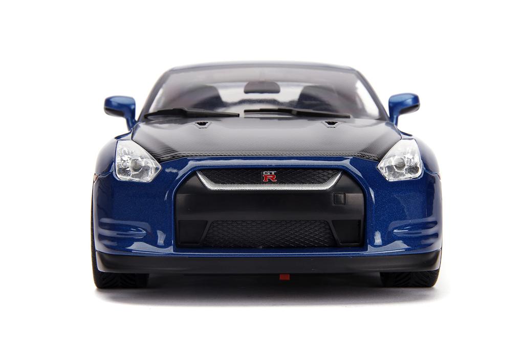 Литой автомобиль JADATOYS Fast Furious Nissan BRIAN 118 и GT-R Брайана (Р35) с СВЕТОМ и