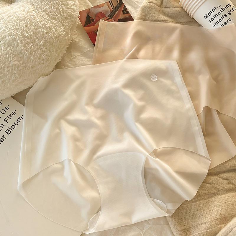 7A Antibacterial Extended Cotton Crotch High Waisted Seamless Briefs Women's Plus Size Pure Cotton Belly Cinching Hip Lifting Triangle Panties