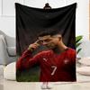 Cristiano Ronaldo Blanket Ultrasoft Suitable For Sofa Office Chair Seaside Four Seasons Universal Stylish Decor