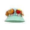 Wide-Brimmed Hamburger Fisherman Hat Breathable Cartoon Sunshade Hat Sunscreen Basin Cap  Spring