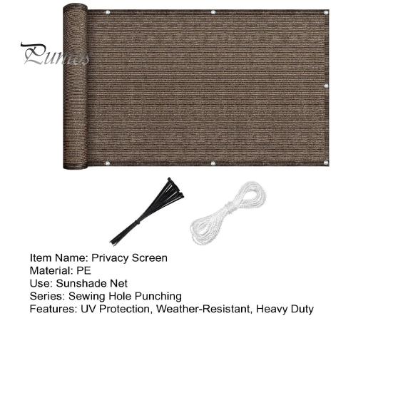 5x0,9 м балконный экран ограждение защита от ультрафиолета устойчивый к погодным условиям экран для перил апартаментов прочная ветрозащитная сетка солнцезащитный козырек