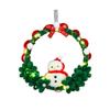 DIY Christmas Wreaths For Front Door - 15.75x9.84x2.76 Inches, Garland Hangable Decor, Ornaments Tree Decorations Winter