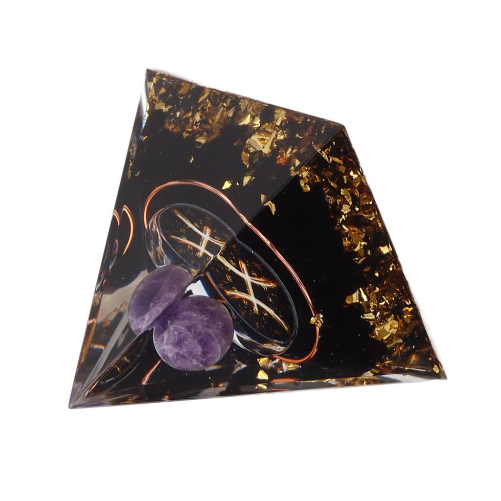 5cm Orgonite Pyramid for Positive Energy Healing Crystal Pyramid Meditation Orgonite Pyramids