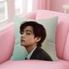 Подушка-чехол для сиденья singer Kim T-Tae-Hyung, чехол для подушки в машину 45X45 см, чехол для поясничной подушки, чехол для диванной подушки