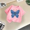 Children's Casual Short-sleeved T-shirt - Summer Girls' Loose Bowknot T-shirt