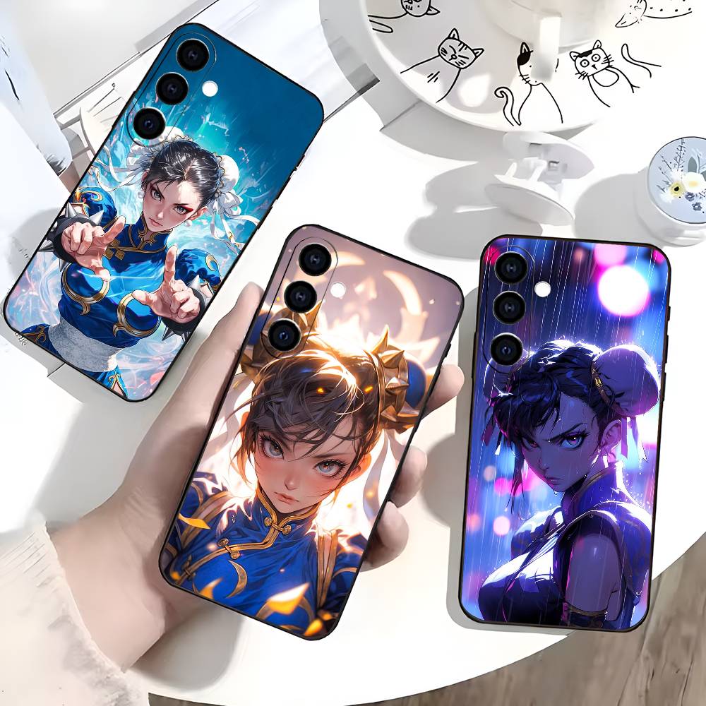 S-Street Fighter Чун Ли Чун Ли Чехол для телефона Силиконовый Мягкий Для Samsung Galaxy A73,A72,A71,A70,A53,A52,A51