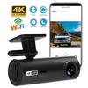 Новый 4K WIFI Mini Dash Cam Car DVR Передний и задний видеорегистратор с ночным видением 24H Парковочная камера Монитор Черный ящик Автомобильные аксессуары