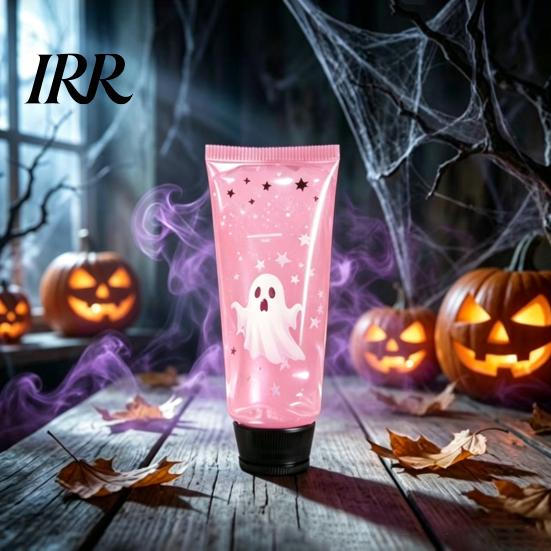 Washable Glitter Squeeze Tube Ghost Toothpaste Stress Ball, Purple Flow Slow Rising Portable Anxiety Relief Toy Fidget Toy, Halloween Decompression