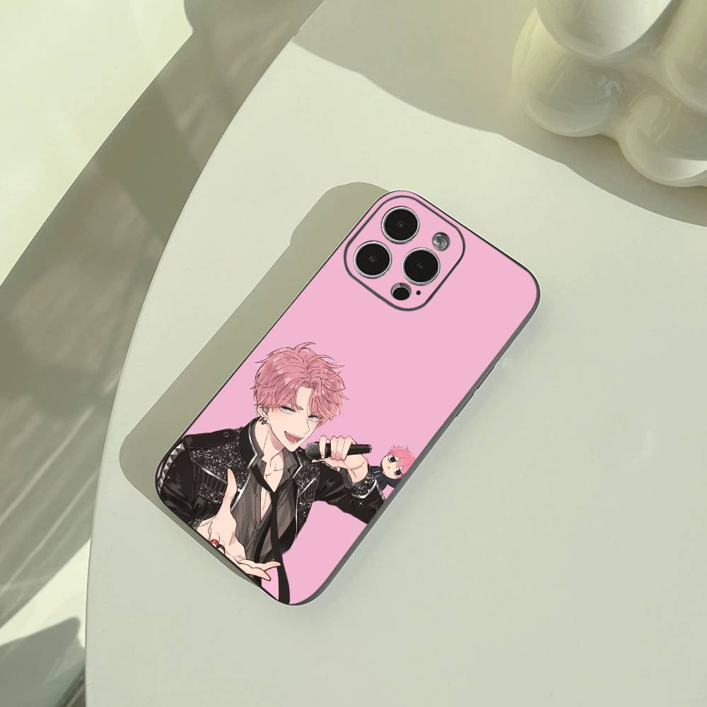 Чехол для телефона F-Fukuhara Tamon Anime Portrait для iPhone 17,16,15,14,13,12,11 Pro Max, Легкий и практичный Мягкий черный чехол