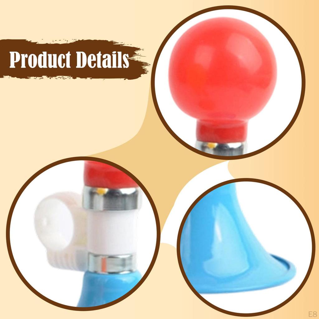 Bicycle Horn for 22mm Handlebars, Loud Clear Sound, Trumpet, Universal Portable Decoration,