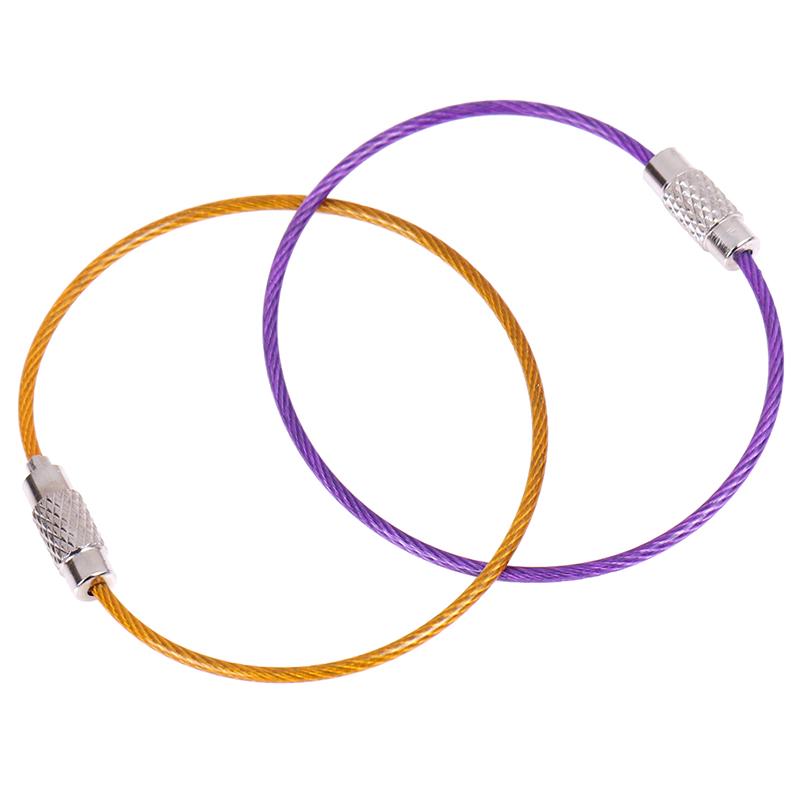 10 шт. 1,5*150 мм нержавеющая сталь круглая петля держатель брелок веревка наружные инструменты