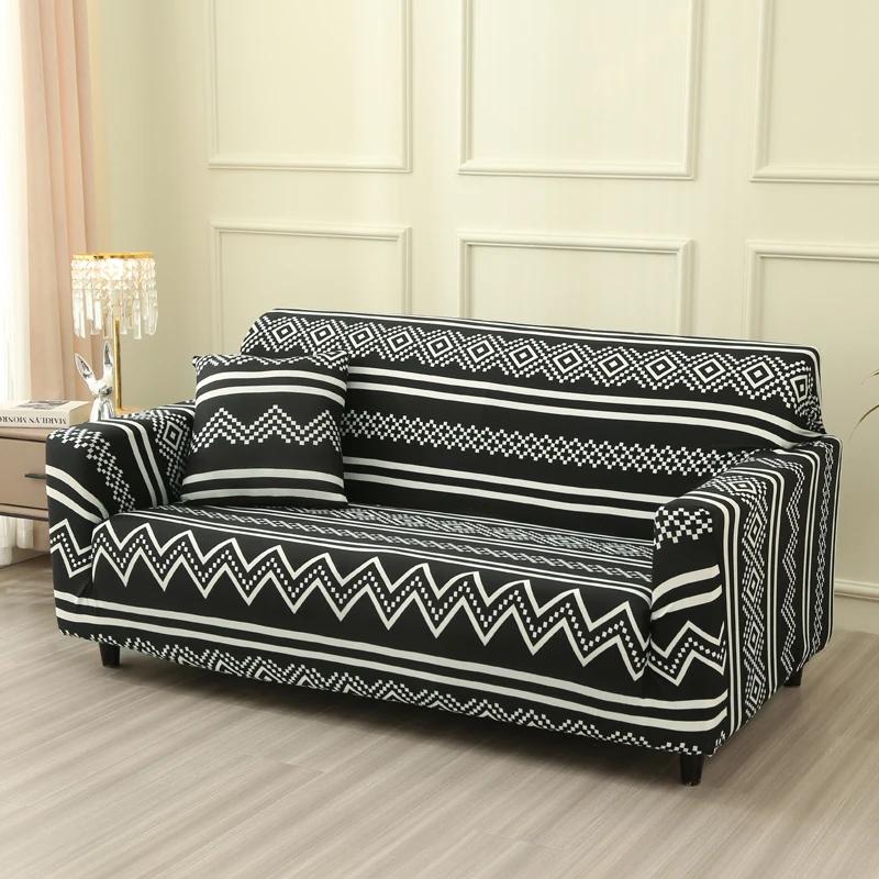 Чехол для дивана LANMOLIFE Stretch Чехлы для диванов с принтом Чехлы для диванов на 1/2/3/4 места Моющиеся чехлы для диванов с подушками Универсальные чехлы для мебели