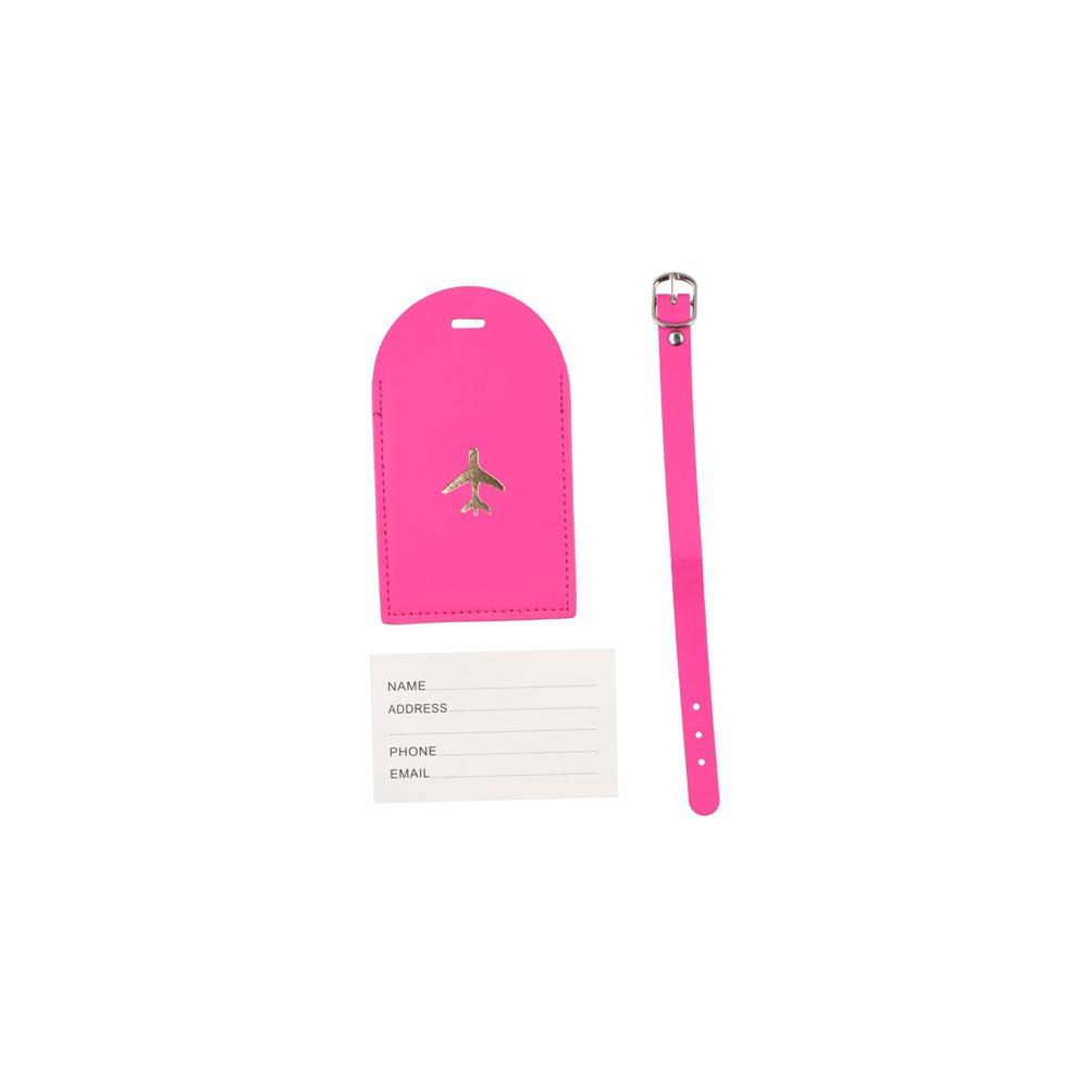 Colorful PU Luggage Tag Boarding Pass Information Card Portable Baggage Name Tags Women
