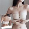 Женские бюстгальтеры с застежкой спереди, утолщенные, собранные, бесшовные, беспроводные, мягкие, пуш-ап, без бретелек, сексуальное, невидимое нижнее белье, интимное