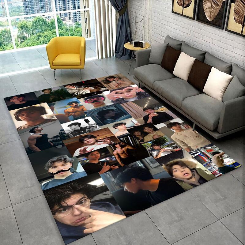 Fashion Malachi Barton Star Non-Slip Area Rug for Living Room,Bedroom,Playroom,Soft Carpet Floor Mat Home Decor Rug Kids Room