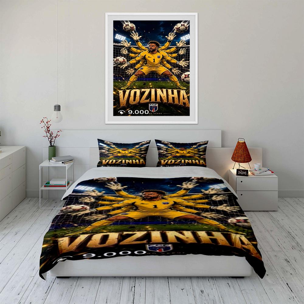 Soccer Goalkeeper Print Bedding Set Bedding set (1 duvet cover, 2 pillowcases, duvet not included)