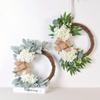 1Pc Artificial Willow Leaves Green Plants Bowknot Garland for Wedding Home Porch Decoration Holiday Party Decoration