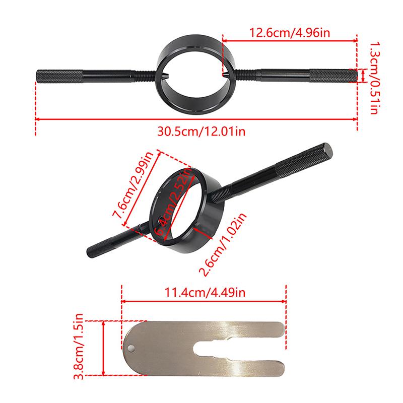 Комплект инструментов для сжатия пружин мотоциклетной вилки для большинства перевернутых уличных мотоциклов, мотоциклетное обслуживание, ремонт, универсальный алюминий