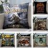 S-Sabaton Обложки альбомов Наволочка Квадратная Двусторонняя печать Наволочка для подушки для дивана Домашний декор для спальни Подарок
