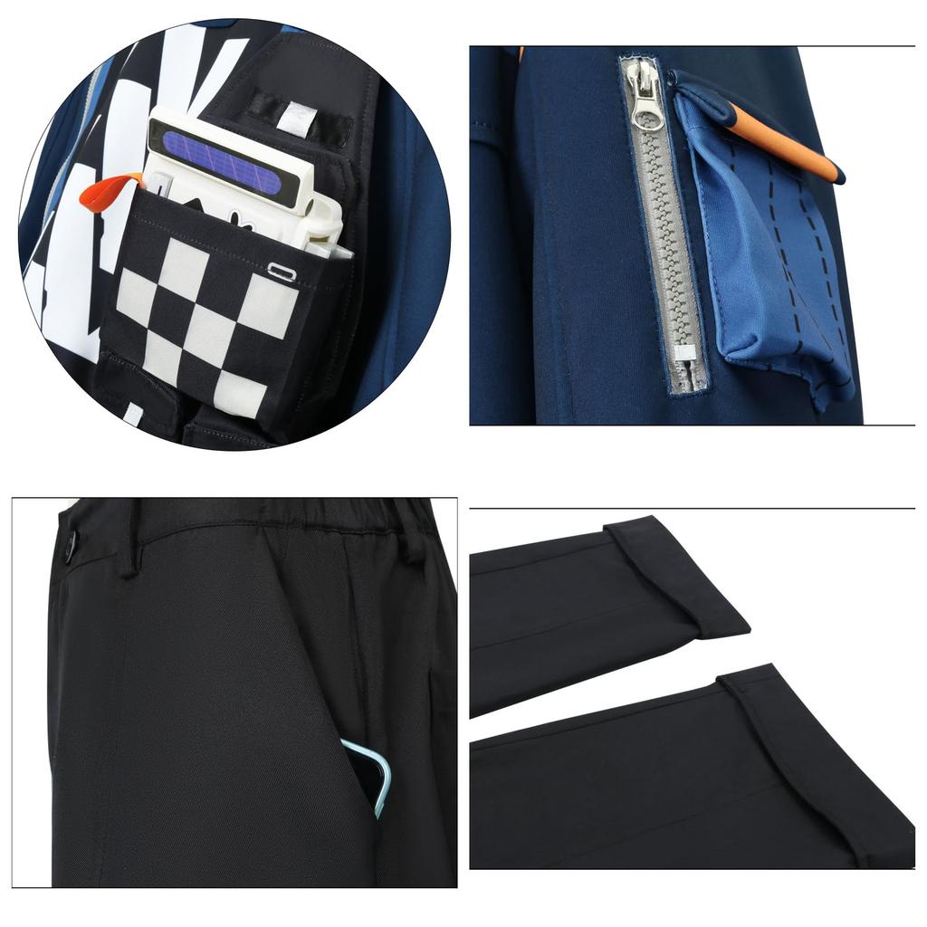 Парик для косплея Zenless Zone Zero входит в комплект для взрослых, костюм для культурного фестиваля и мероприятия, костюм на Хэллоуин [ZOMOZO] (Акира, XL)