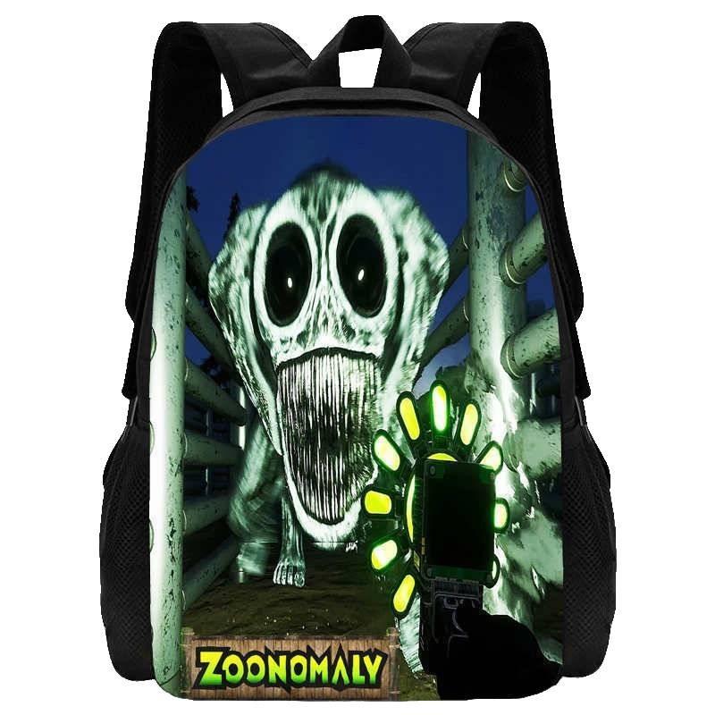 Cute Zoonomaly School Backpack With Fun Prints For Boys And Girls 15 Inch