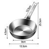 Frying Eggs Daily Cooking Tasks L Mini Egg Pan 316 Stainless Steel Cooking Skillet Butter Melting High Heat Conduction