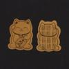 5Pcs Gold Foil Lucky Cat Mobile Phone Decoration Sticker Gold Lucky Cat Gold Patch Phone Decoration  Year Gift Phone Patch