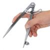 Silver Adjustable Compass Leather Divider Woodworking Compass Rotating Tool  Woodworking