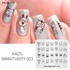 Незрелость 003 Пластины для штамповки ногтей с изображением животных, шаблон для дизайна ногтей, пластина для маникюра «сделай сам», инструмент