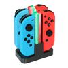 Зарядное устройство INNVO Power Dock для контроллера Nintendo Switch 4 в 1 поддерживает зарядку до 4 геймпадов черного цвета - переключатель Joy-Con, док-станция, одновременно,