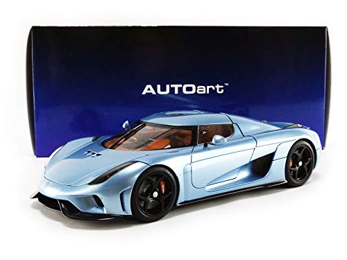 AUTOart 1/18 Scale Koenigsegg Regera Metallic Light Blue Finished Model 79028