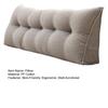 Headboard Wedge Pillow Ergonomic Headboard Backrest with Side Pocket Triangle Pillow with Removable Cover for Bed Reading Sitting Working