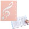 Morytrade Sheet Music 40 2 File, Writable, A4, Pages, Pages, Anti-Reflective (Pink)