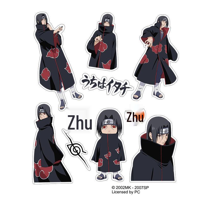 Водонепроницаемые многоразовые наклейки Naruto Акацуки и Какаши - Оригинальный товар