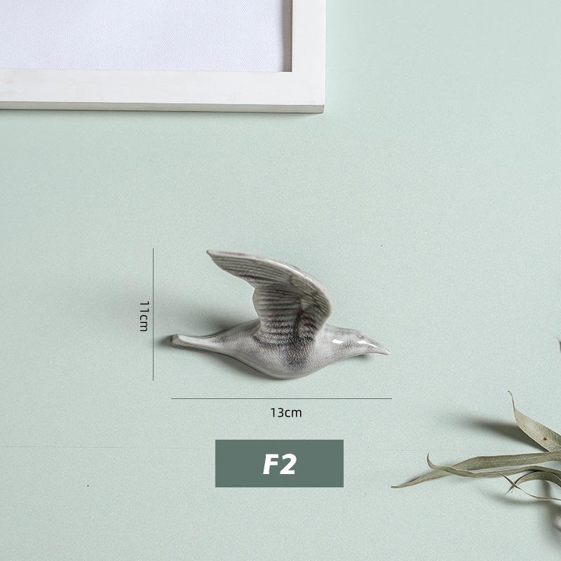 3D Керамические Птицы Настенный Подвесной Кулон Домашние Украшения Декор для ТВ-фона Ремесла Декор для Подвешивания в Гостиной Ручная работа