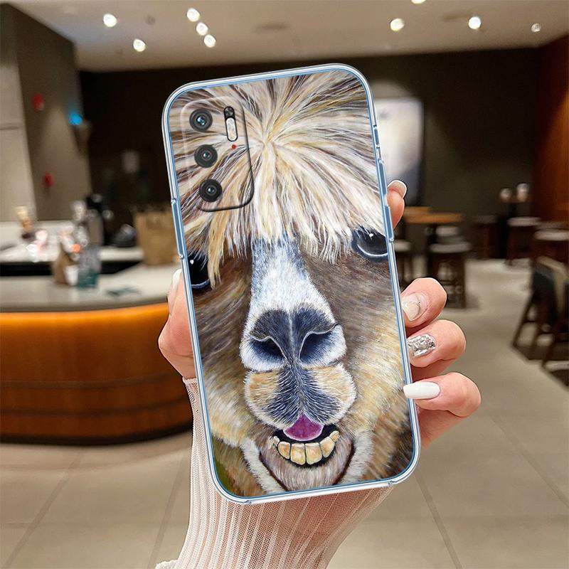 NH5 Alpaca Transparent Phone Case for LG K22 K30 K40 K40S K41 K42 K50 K50S K51 K51S K52 K61 K62 K71 K92 Q60 Q61 V40 V50 V60