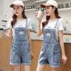 Denim Fashion Overalls Women's Overalls Shorts Women's Letter Printing Loose Denim Overalls Denim Five-point Pants