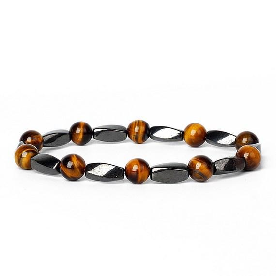 Браслет для йоги на лодыжку с черными бусинами в виде стрелы и сердца