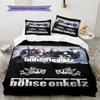 Böhse Onkelz группа Узор Комплект постельного белья Одеяло Пододеяльник Наволочка Домашний декор Подарок на день рождения (1 * пододеяльник + 3 * наволочка, без наполнителя)