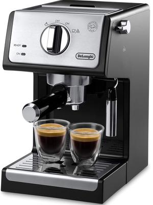 Delonghi Активная кофемашина для приготовления эспрессо-капучино ECP3220J-BK 1,1 л, насыщенный черный цвет