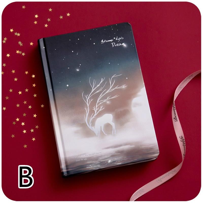 Звездная Ночь Свет Ручная Книга Простая Ветер Цветная Страница Раскрашенная вручную Ручная Записная книжка Записная книжка для девочек